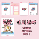 Stationery - Mr. Paper Coil Notebook 127*188mm Retro Food - Goodie Goodie